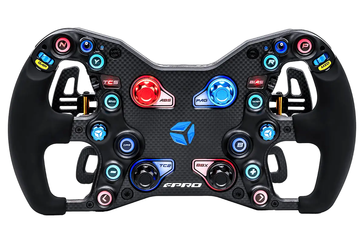 Cube Controls F-PRO formula sim racing steering wheel in black