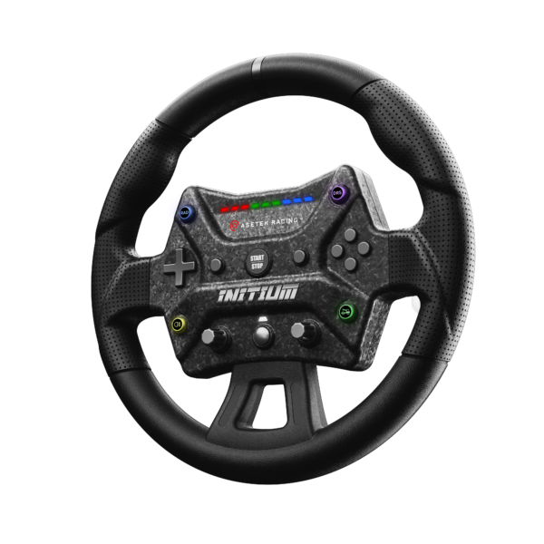 Asetek Racing Initium sim racing steering wheel with aRGB LEDs