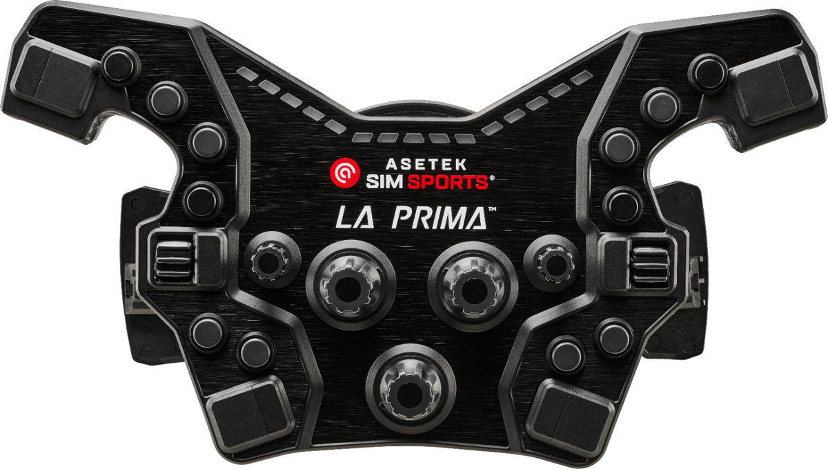 Asetek SimSports La Prima Formula button box in black for sim racing