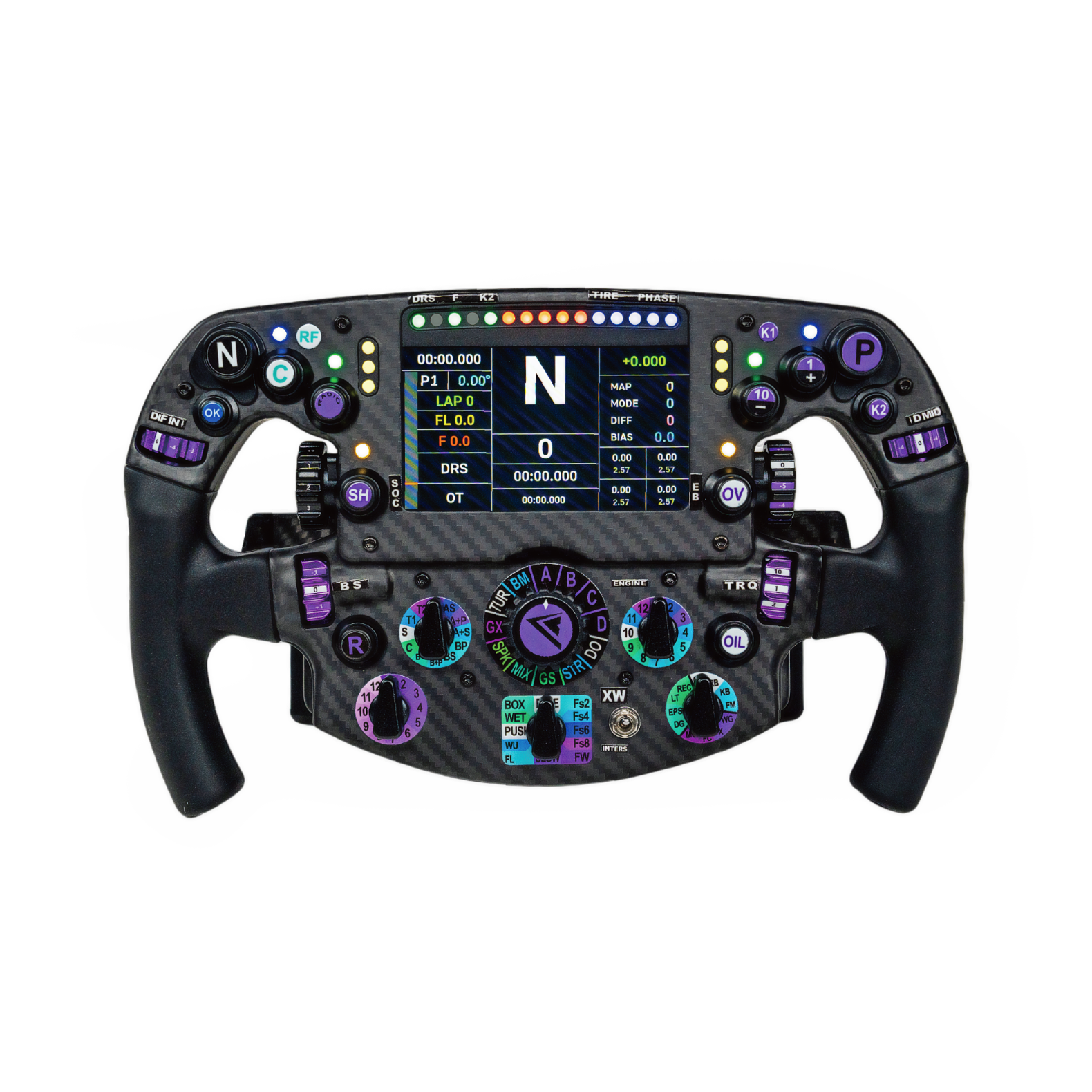 Conspit PW1 formula sim racing wheel, front view