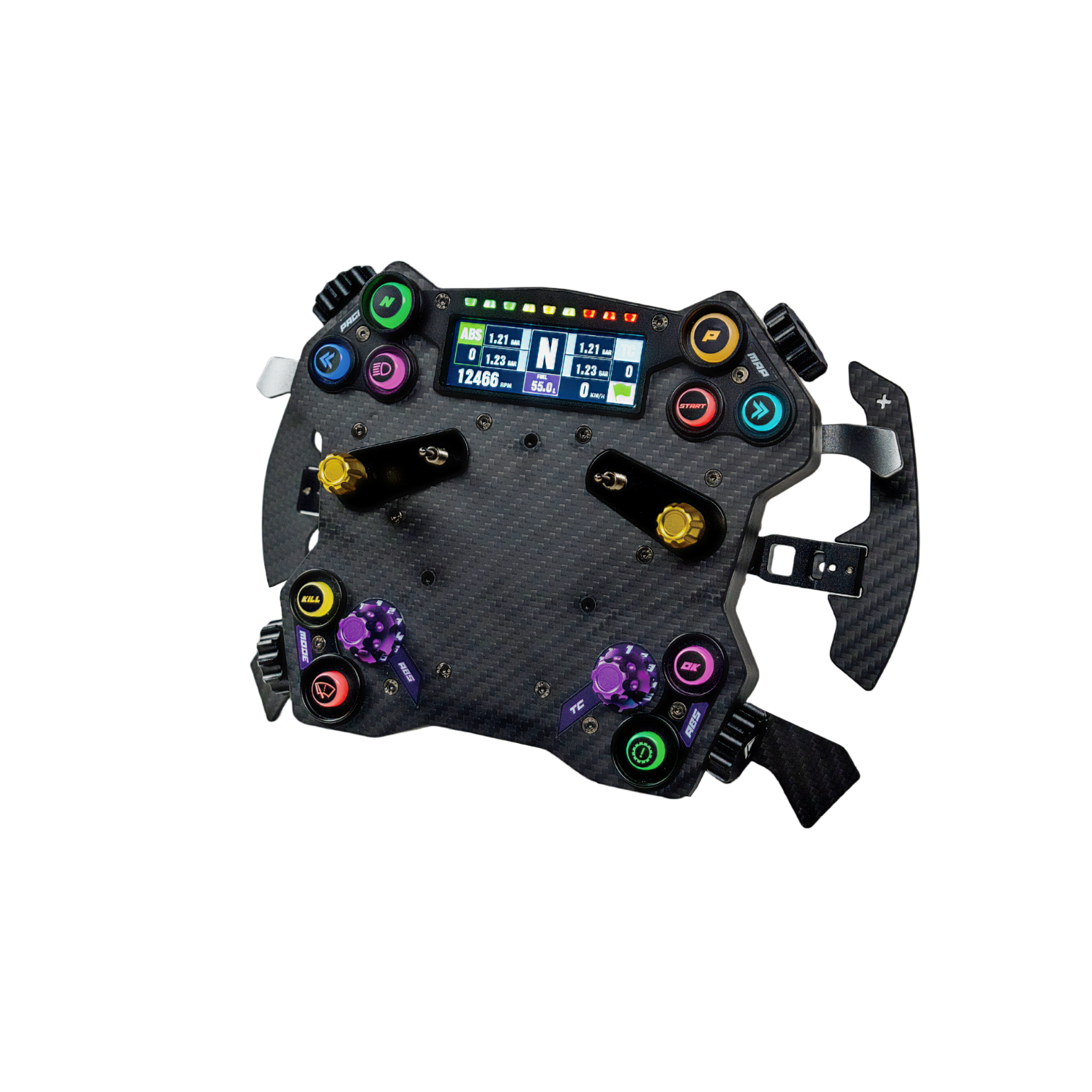 Conspit H.AO hub showing dashboard, rotary switches and RGB buttons