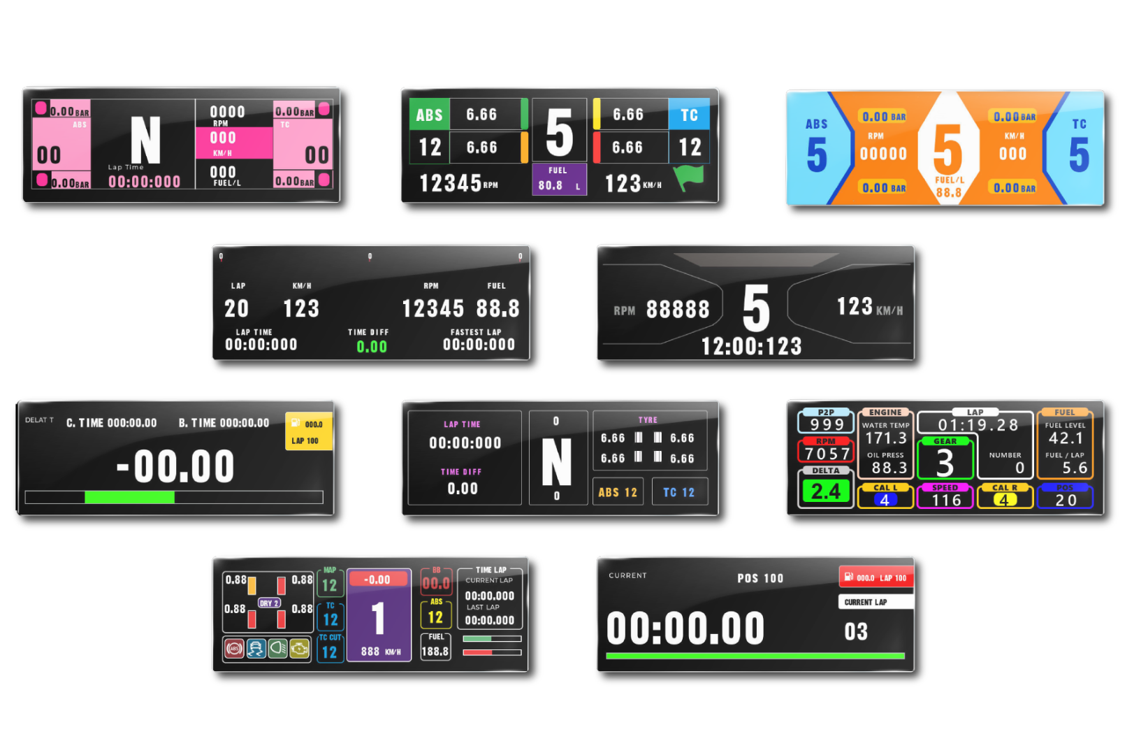Conspit CSD Nano Dashboard telemetry display