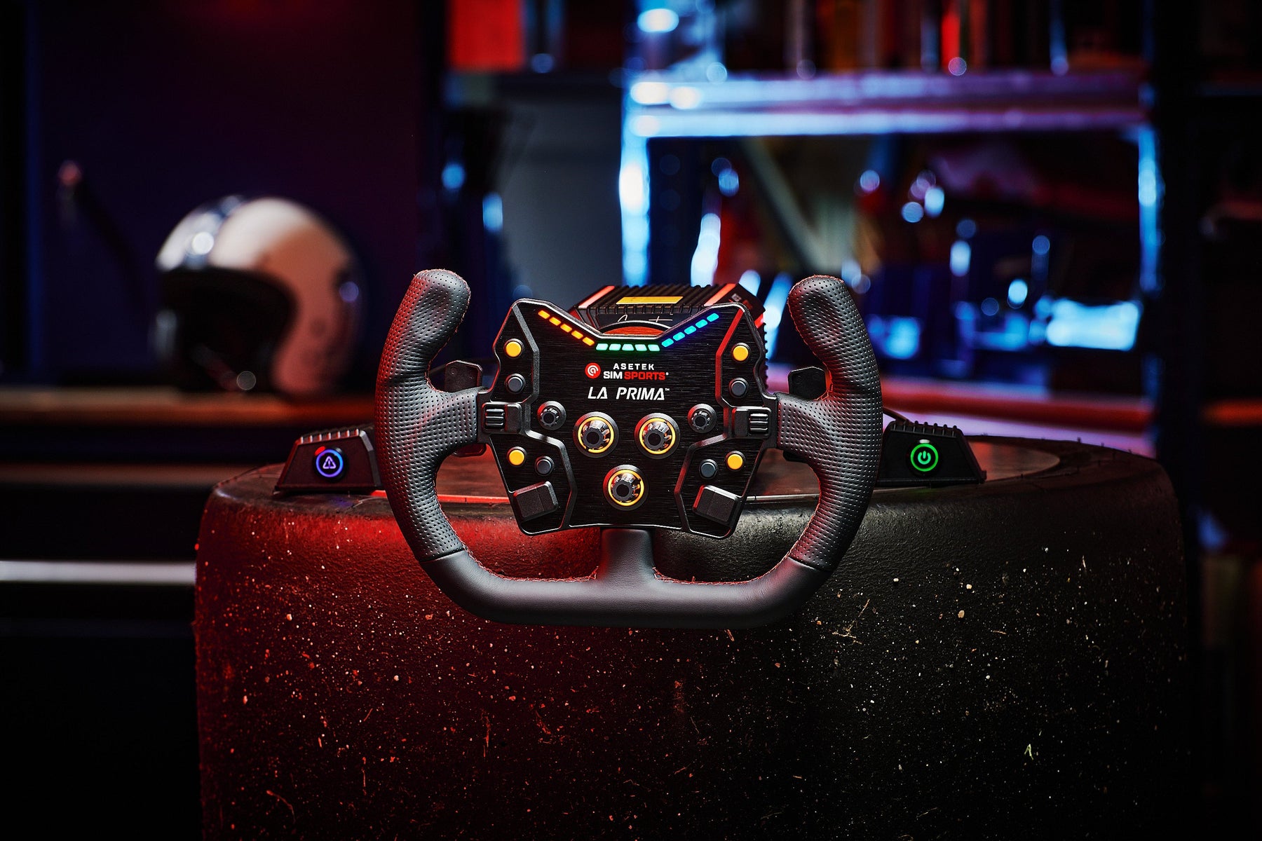 Asetek SimSports Wheel - GT Rim - Open D Leather