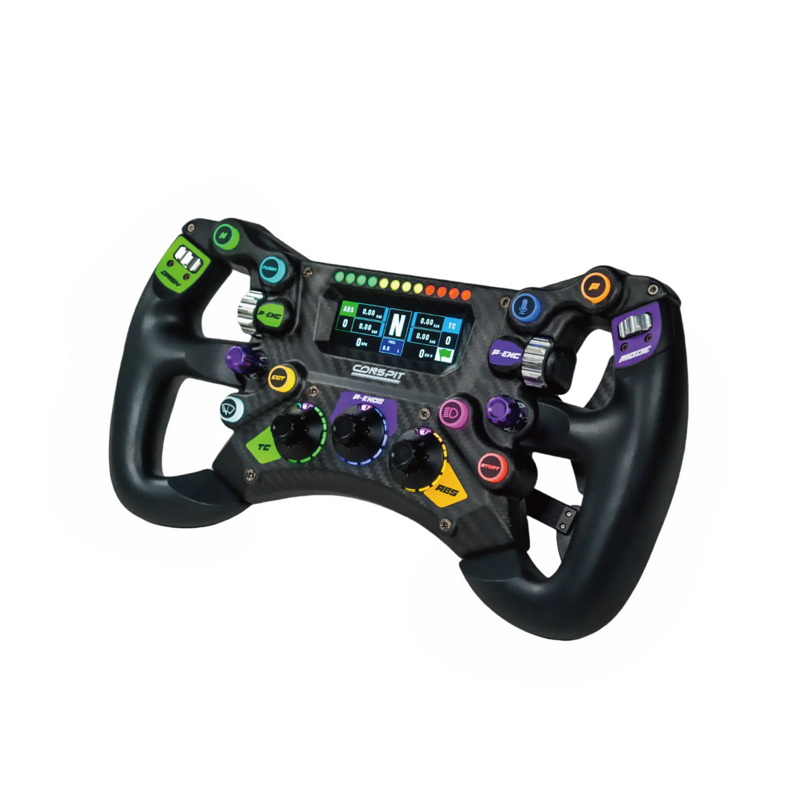 CONSPIT 300 GT display, RGB controls and rotary encoders
