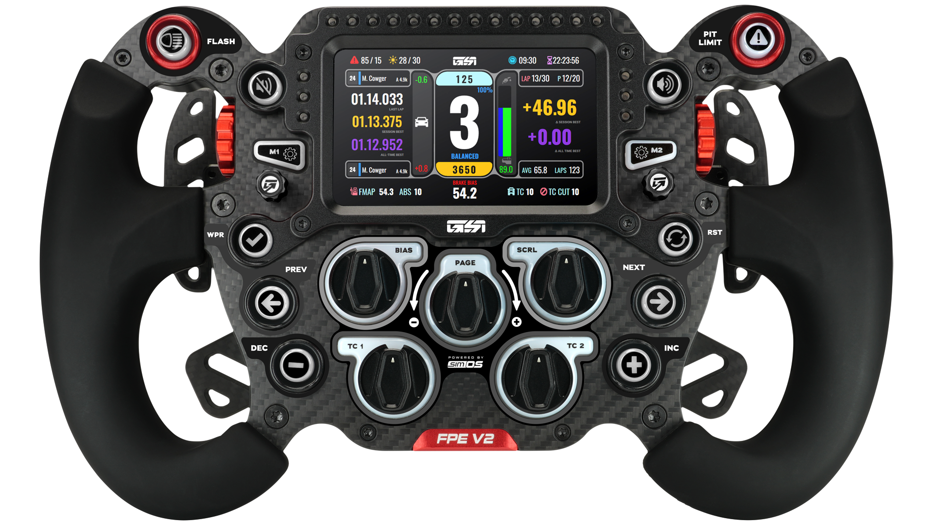 GSI Formula Pro Elite V2 Sim Racing Wheel – Phantom