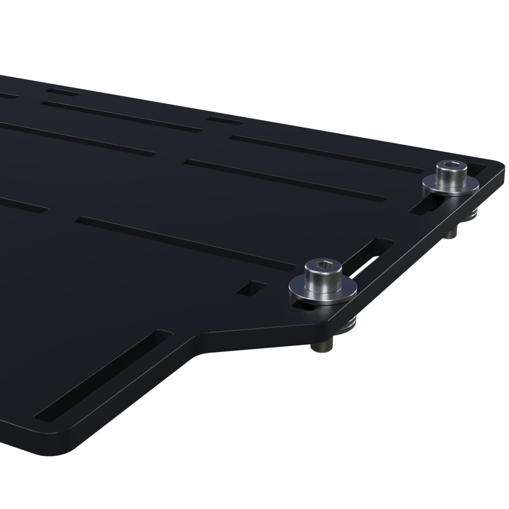 SIMGRADE Pedal Base Plate, angled view