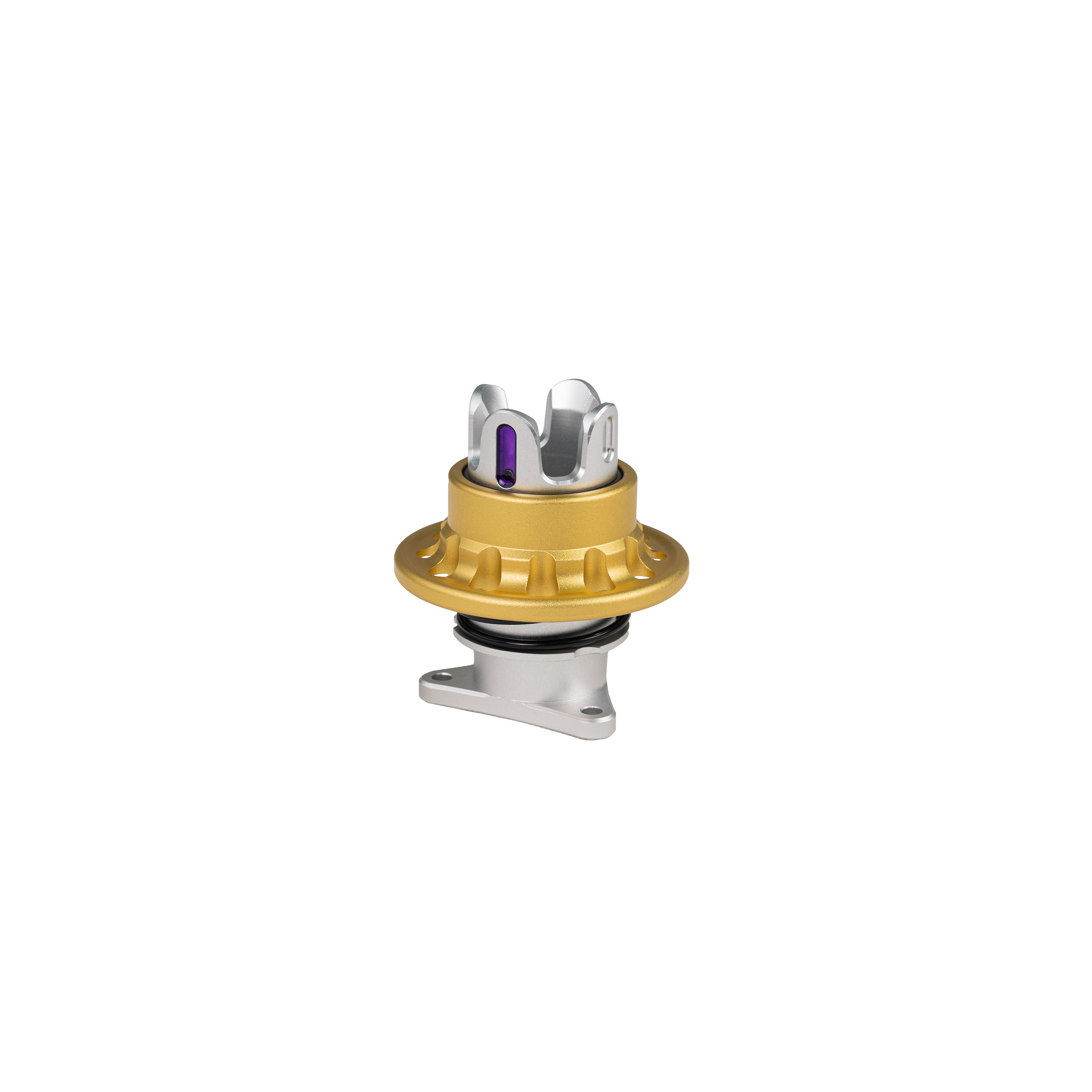 Conspit CDP quick release showing pogo-pin contact block