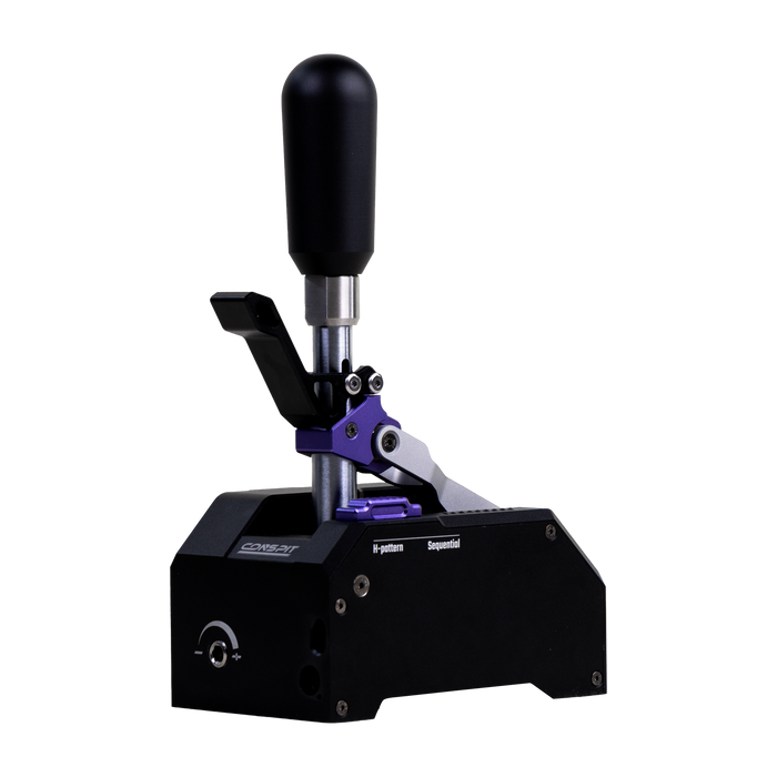 Conspit CHS H-pattern and sequential sim racing shifter, front view