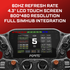 Forte dashboard with 4.3-inch LCD touch screen and text reading "60hz refresh rate, 4.3" LCD touch screen, 800x480 resolution, full simhub integration"