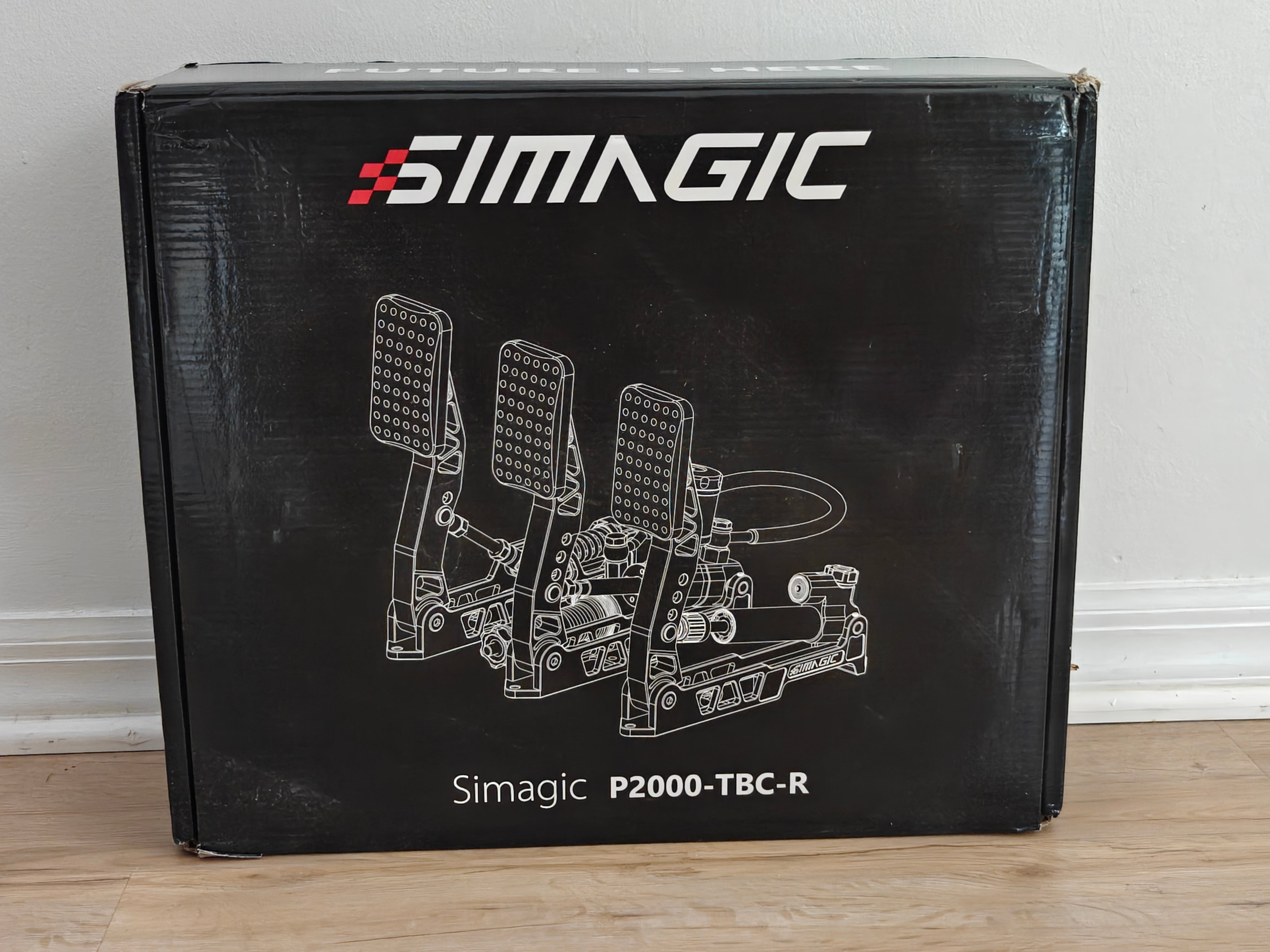 Original Simagic P2000 pedal set box